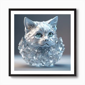 Crystal Cat Art Print