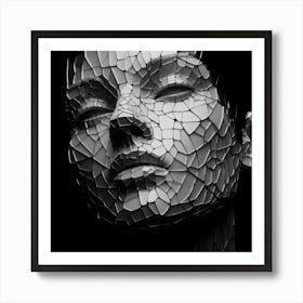 Shattered Face 3 Art Print