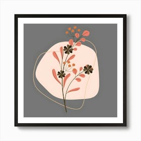 Abstract Flower Painting 15 Art Print