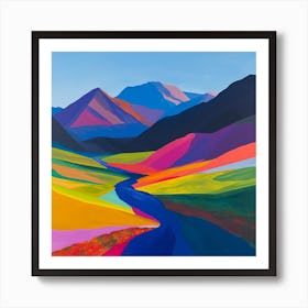 Colourful Abstract Denali National Park Usa 2 Art Print