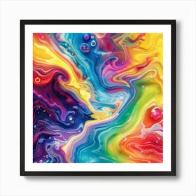 Rainbow Vortex (3) Art Print