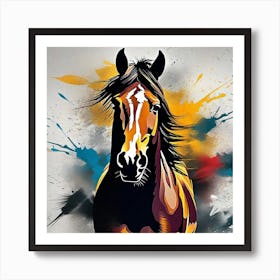 Horse Painting 4 Art Print