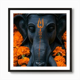 Hindu God Lord Ganesha Art Print