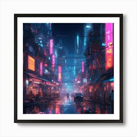 Futuristic City 3 Art Print