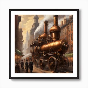 Steam Train Art Print