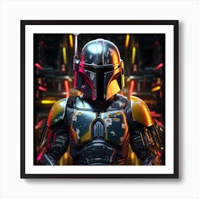 Star Wars Boba Fett 3 Art Print