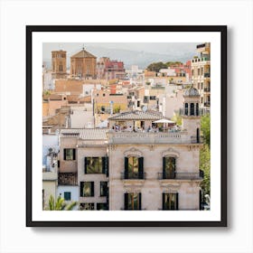 View Of The City Of Barcelona Art Print