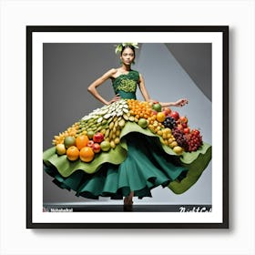 Fruit Dress 1 Art Print