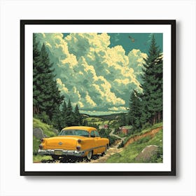 Road In The Woods Art Print