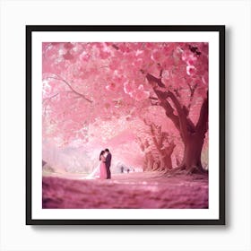 Cherry Blossom Wedding Art Print