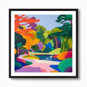 Abstract Park Collection Ibirapuera Park Lisbon Portugal 1 Art Print