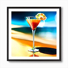 Cocktail On The Beach Art Print