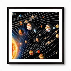 Solar System Art Print