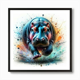 Hippo 3 Art Print