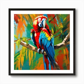 Parrot Painting Art Print