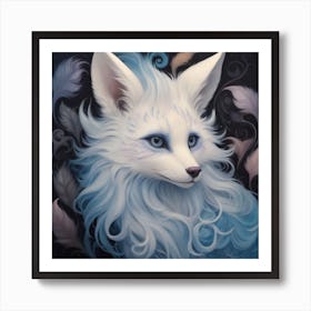 An Ethereal And Dreamlike Creature With Fur Adorned In Surreal And Dream Inspired Patterns Blurring The Line Between Reality And The (2) Art Print