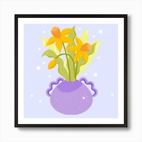 A Bloom Of Daffodils Art Print