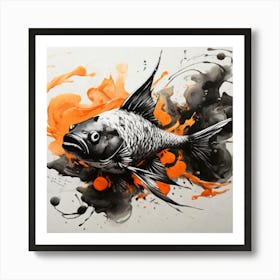 Koi Fish Art Print