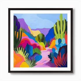 Colourful Gardens Desert Botanical Garden Usa 2 Art Print