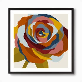 Rose  Abstract Square Art Print