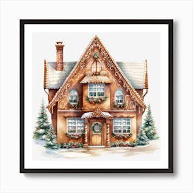Gingerbread House 10 Art Print