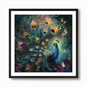 Best Peacock Art Print