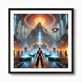 A Sci Fi Themed Scene Depicting Episode 10 The Phoenix Rises Art Print