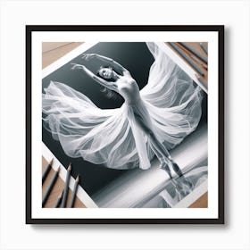 Gracefully dancing Art Print