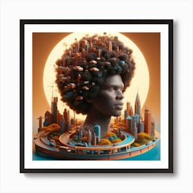 Cityscape Stock Videos & Royalty-Free Footage Art Print