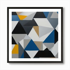 4-Abstract Triangles Art Print