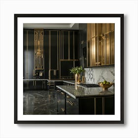 Deco Kitchen Art Print