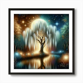 Winter Willow Tree of Hope Collections 3 Art Print