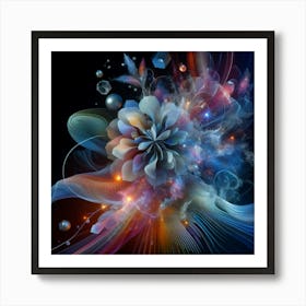 Abstract Flower 1 Art Print