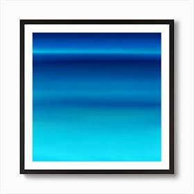 Abstract Blue Abstract Painting Art Print