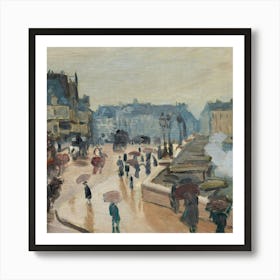 Paris In The Rain 3 Art Print