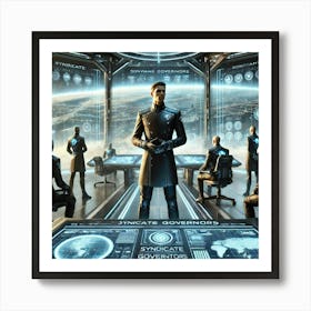 A Science Fiction Depiction Of Syndicate Governors Art Print