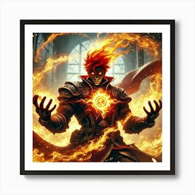 Ronan Flame Surge Art Print