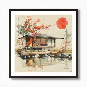 Asian House Art Print