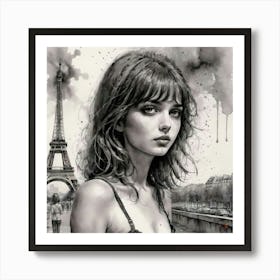 Paris Eiffel Tower 1 Art Print