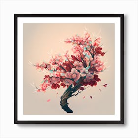 Cherry Blossom Tree Art Print