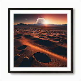 Desert Landscape - Desert Stock Videos & Royalty-Free Footage 39 Art Print