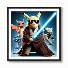 Pokemon Star Wars Art Print