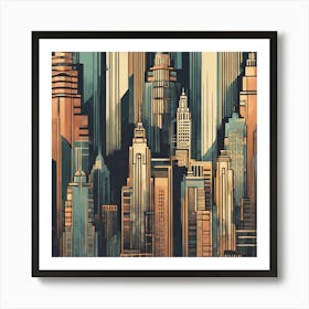 New York City Skyline 2 Art Print