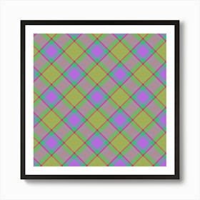 Plaid Fabric 118 Art Print