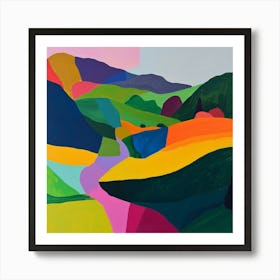 Abstract Travel Collection Liechtenstein 3 Art Print