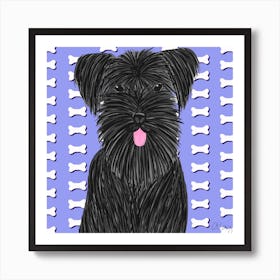 Black Puppy Art Print