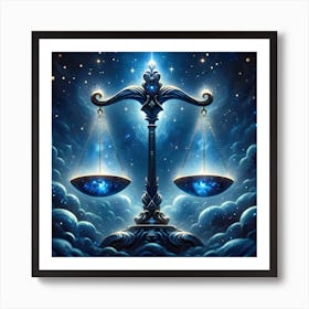 Libra Scales Art Print