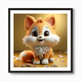 Cute Fox Art Print