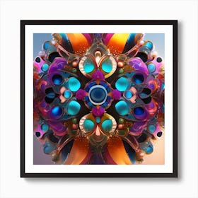 Abstract Fractal Art 11 Art Print