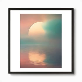 Moon Over Water Art Print